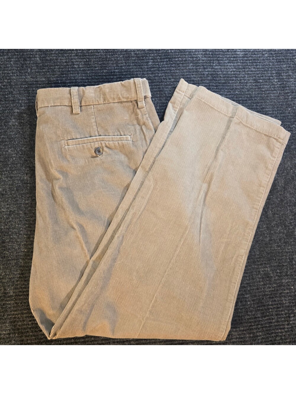Haggar Men's Beige Corduroy Dress Pants Size 36 Waist